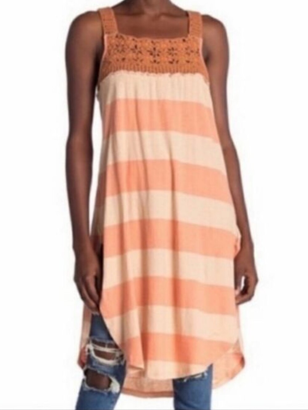 Free People Sayulita Crocheted Cotton Dress